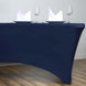 6ft Navy Blue Spandex Stretch Fitted Rectangular Tablecloth
