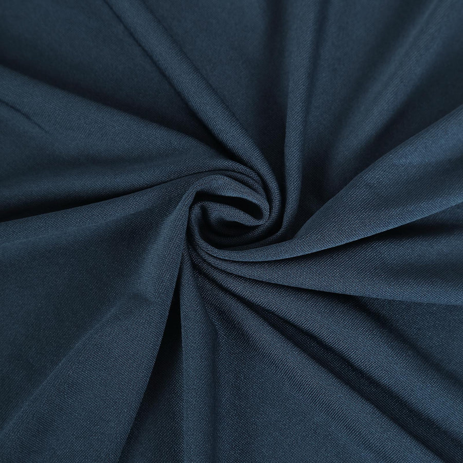 6ft Navy Blue Open Back Stretch Spandex Table Cover, Rectangular Fitted Tablecloth#whtbkgd