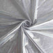 6ft Metallic Silver Spandex Stretch Fitted Banquet Table Top Cover#whtbkgd