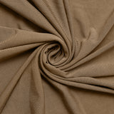 6ft Taupe Spandex Stretch Fitted Rectangular Tablecloth#whtbkgd
