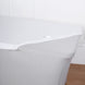 6FT White Rectangular Stretch Spandex Table Top Cover