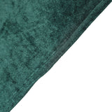 6ft Hunter Emerald Green Premium Velvet Spandex Rectangular Tablecloth With Foot Pockets#whtbkgd