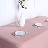 Dusty Rose Stretch Spandex Rectangle Tablecloth 8ft Wrinkle Free Fitted Table Cover