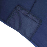 Navy Blue Stretch Spandex Rectangle Tablecloth 8ft Wrinkle Free Fitted Table Cover