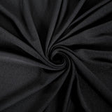 8FT Black Rectangular Stretch Spandex Table Top Cover#whtbkgd