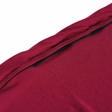 41-50 Gallons Burgundy Stretch Spandex Round Trash Bin Container Cover