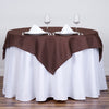 54 inches Chocolate Square Polyester Tablecloth