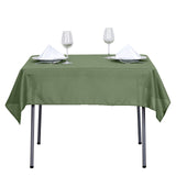 54" Olive Green Square Polyester Tablecloth