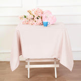 54 inches Rose Gold | Blush Square Polyester Table Overlay