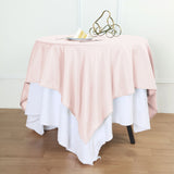 54 inches Rose Gold | Blush Square Polyester Tablecloth