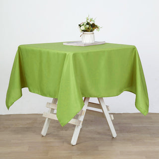 Create a Stunning Table Setting with the Apple Green Square Seamless Polyester Table Overlay