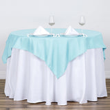 54 inches Blue Square Polyester Tablecloth