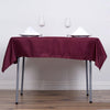 54 inches Burgundy Square Polyester Table Overlay