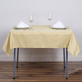54" Champagne Square Polyester Tablecloth
