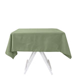 Dusty Sage Green Polyester Square Tablecloth 54"x54"