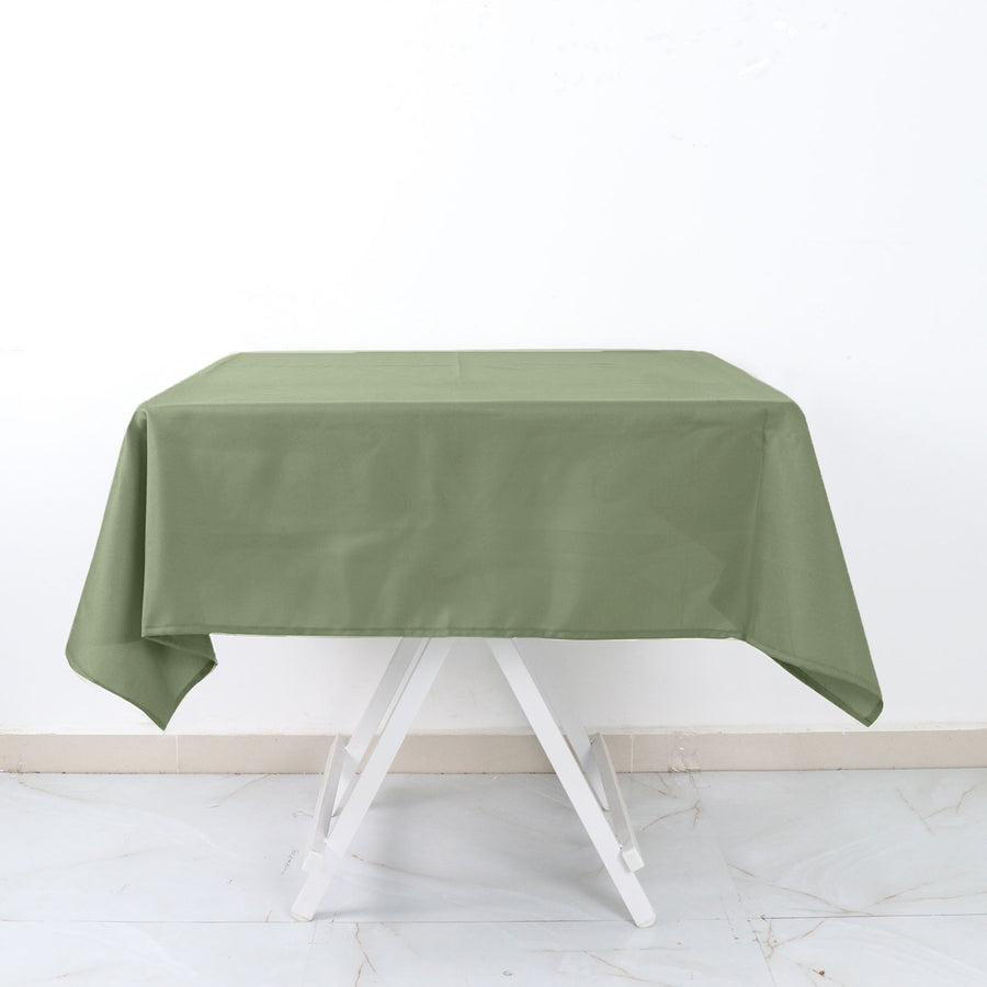 54inch Eucalyptus Sage Green Polyester Square Tablecloth
