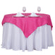 54" Fuchsia Square Polyester Table Overlay