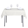 54 inches Ivory Square Polyester Tablecloth