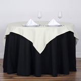 Ivory Polyester Square Tablecloth 54"x54"