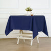 54" Navy Blue Square Polyester Tablecloth