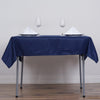 54" Navy Blue Square Polyester Table Overlay