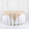 54inch Nude Polyester Square Table Overlay