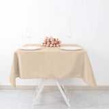 Nude Polyester Square Tablecloth 54"x54"