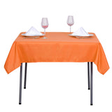 Orange Polyester Square Tablecloth 54"x54"