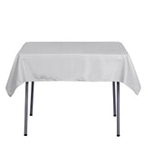 Silver Polyester Square Tablecloth 54"x54"