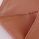 54Inch Terracotta (Rust) Square Seamless Polyester Tablecloth, Reusable Linen