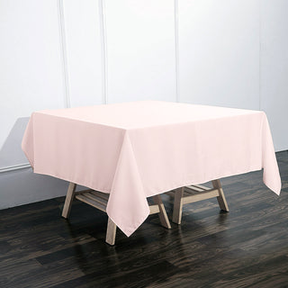 Elevate Your Event with the Blush Square Seamless Polyester Tablecloth