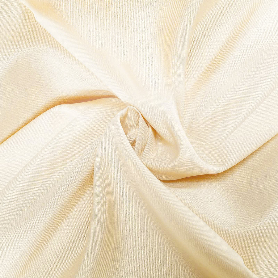 70inch Beige Square Polyester Tablecloth#whtbkgd