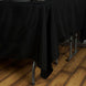 70 inch Black Square Polyester Tablecloth