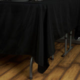 Black Polyester Square Tablecloth 70"x70"