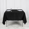 70inch Black Square Polyester Table Overlay