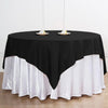 70inch Black 200 GSM Seamless Premium Polyester Square Tablecloth