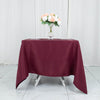 70inch Burgundy 200 GSM Seamless Premium Polyester Square Tablecloth
