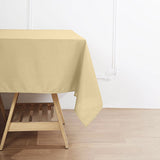 Champagne Polyester Square Tablecloth 70"x70"