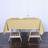 70 inch Champagne Square Polyester Tablecloth
