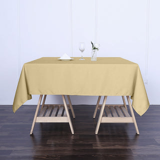 Transform Your Tables with the Seamless Polyester Tablecloth