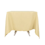 70inch Champagne 200 GSM Seamless Premium Polyester Square Tablecloth
