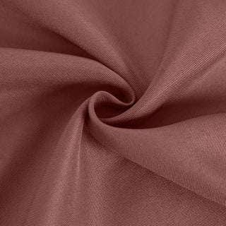 Enhance Your Dining Experience with the 70"x70" Cinnamon Rose Seamless Polyester Square Tablecloth