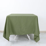 Dusty Sage Green Polyester Square Tablecloth 70"x70"