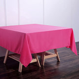 Fuchsia Polyester Square Tablecloth 70"x70"