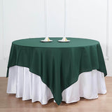 70inch Hunter Emerald Green Square Polyester Table Overlay