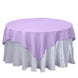 70inch Lavender Lilac Square Polyester Table Overlay