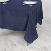 70inch Navy Blue Square Polyester Table Overlay 