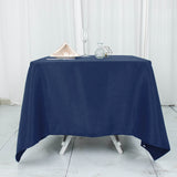 70inch Navy Blue 200 GSM Seamless Premium Polyester Square Tablecloth
