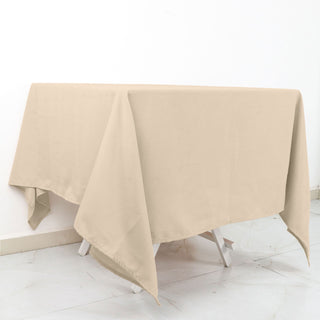 Elevate Your Event Decor with the 70"x70" Nude Seamless Polyester Square Tablecloth