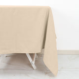 70inch Nude Polyester Square Tablecloth